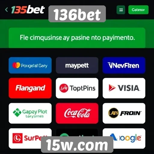 Forma de pagamento disponível na 136bet